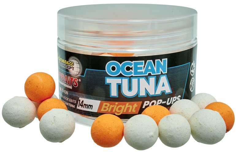 Starbaits Plovoucí boilies POP UP Bright Ocean Tuna 14mm, 50g