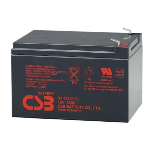 Baterie k echolotu - CSB 12V,  12 Ah a 9 Ah