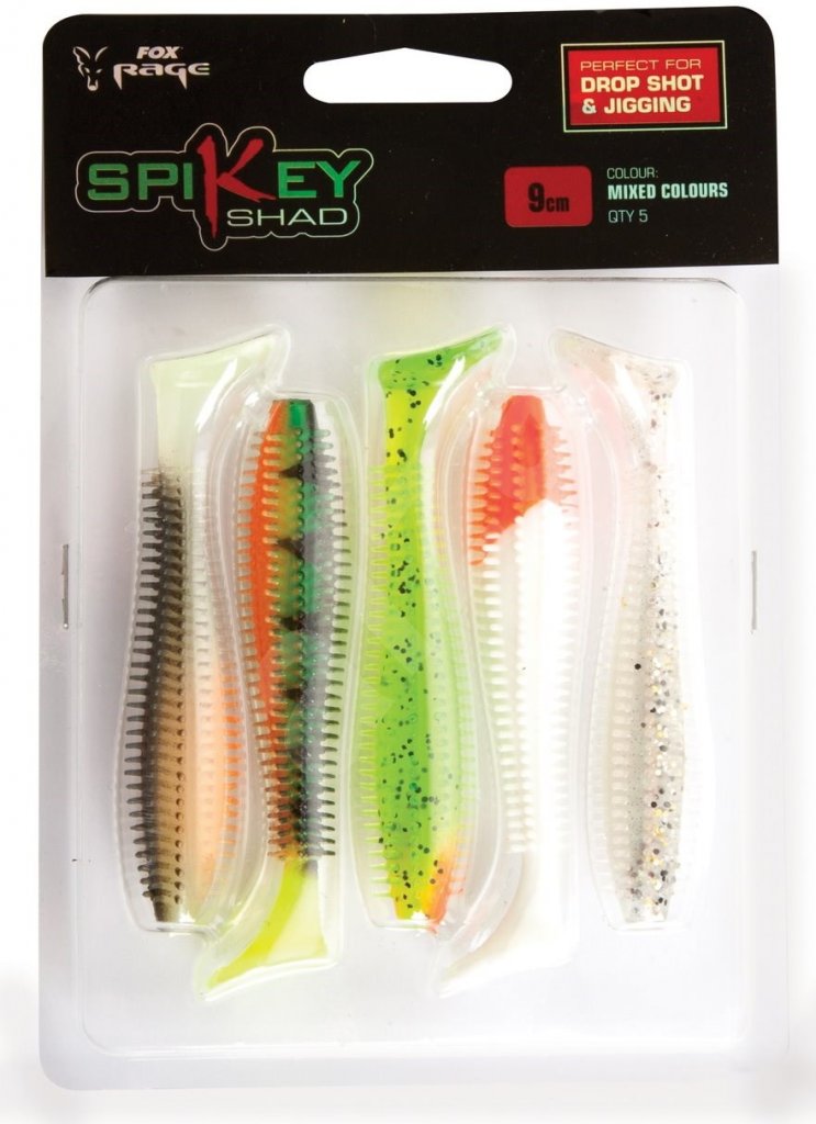 Fox Rage Gumové nástrahy Spikey Shad 9cm (5ks)