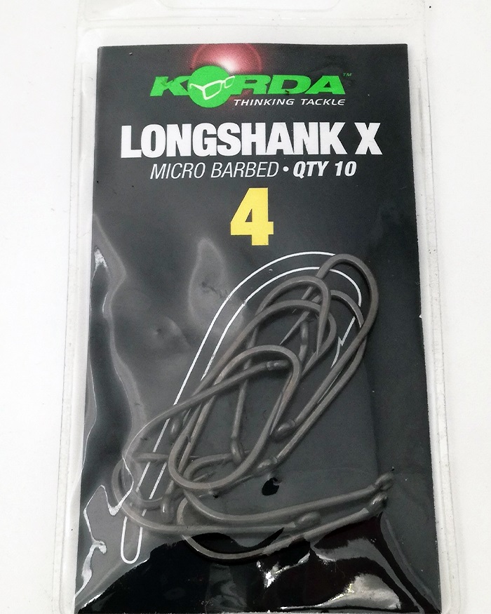 Korda Háček Long Shank X vel. 10, 10ks