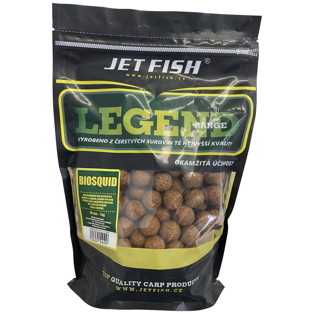 Jet Fish Legend Range boilie - Biosquid 20mm, 1kg