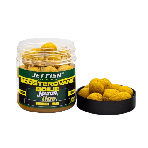 Jet Fish Natur Line Boosterované boilie - Kukuřice 20mm, 250ml