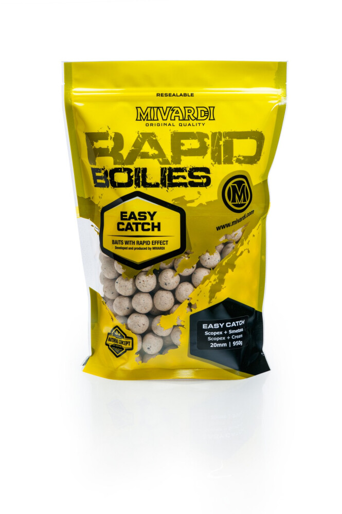 Mivardi Rapid Boilies Easy Catch Scopex + Smetana 20mm, 950g