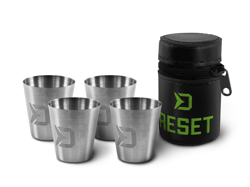 Delphin Set nerezových panáků Reset 4v1 (4x30ml)