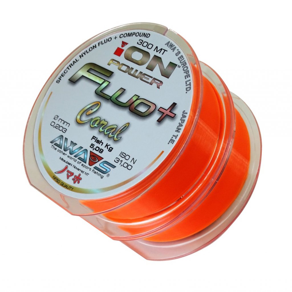 Awa-Shima Vlasec - ION Power Fluo+ Coral 600m - 2x300m 0,331mm