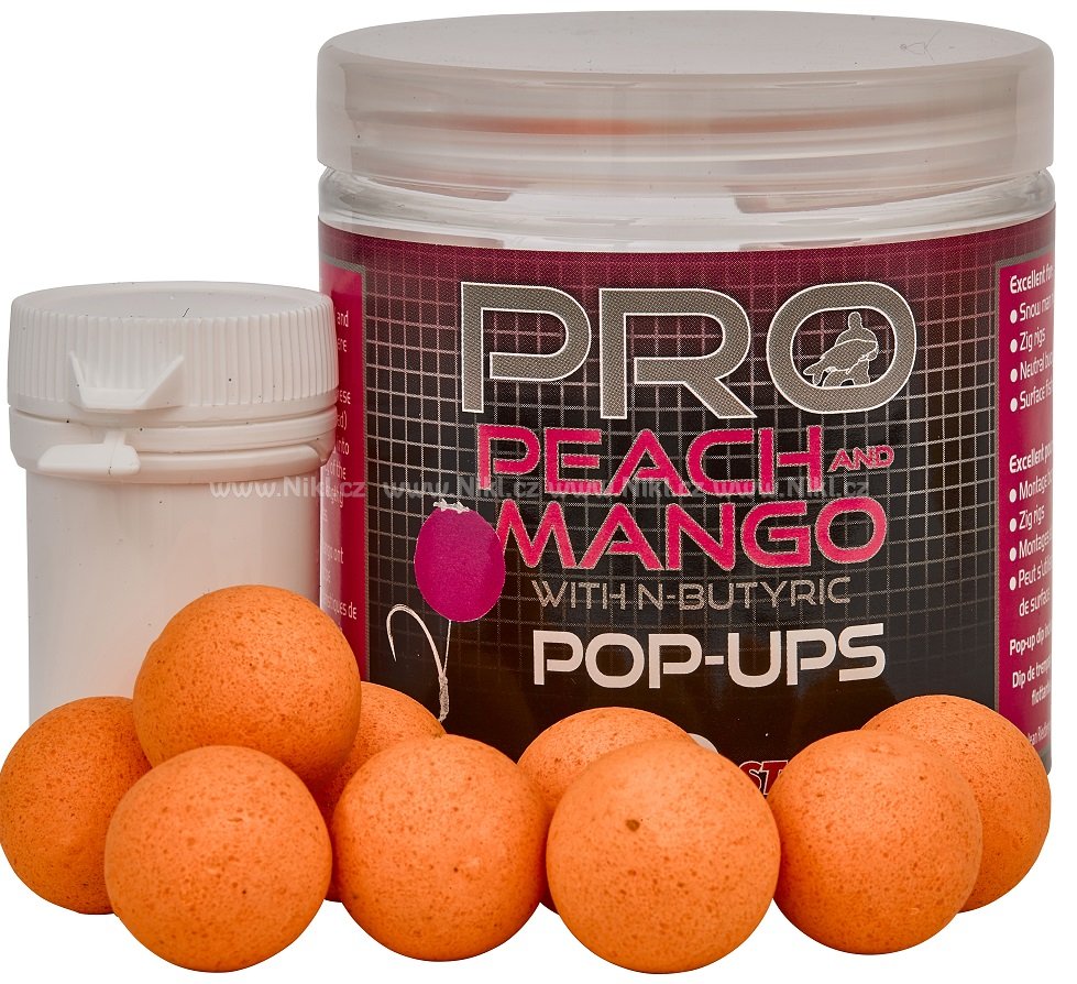 Starbaits Plovoucí Boilies Probiotic Peach & Mango 80g