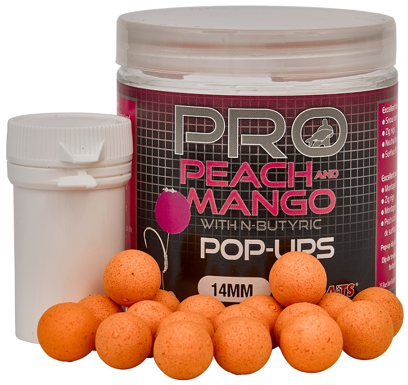 Starbaits Plovoucí Boilies Probiotic Peach & Mango 14mm, 80g