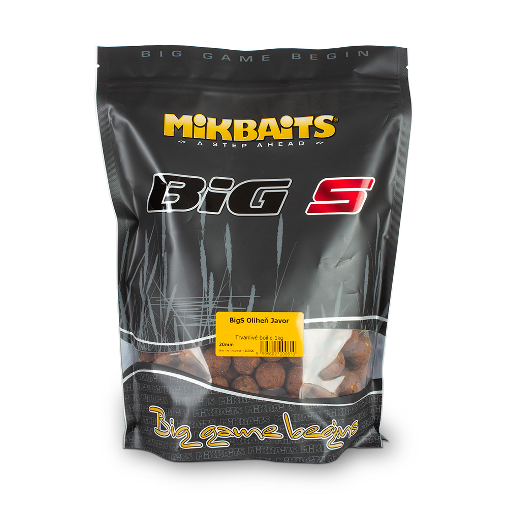 Mikbaits Boilie BigS Oliheň Javor 1kg