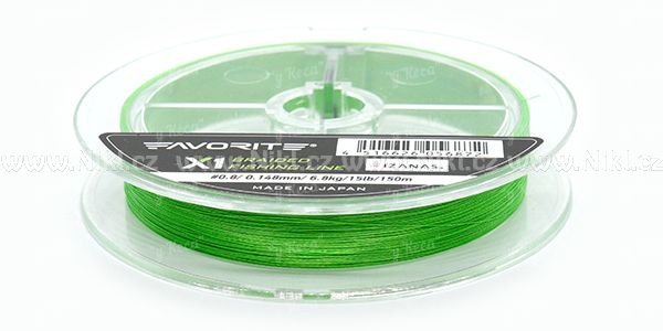 Favorite Šňůra X1 světle zelená 150m