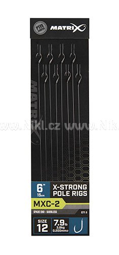 Matrix Návazec MXC-2 X-Strong Pole Rigs, vel. 12, 8ks