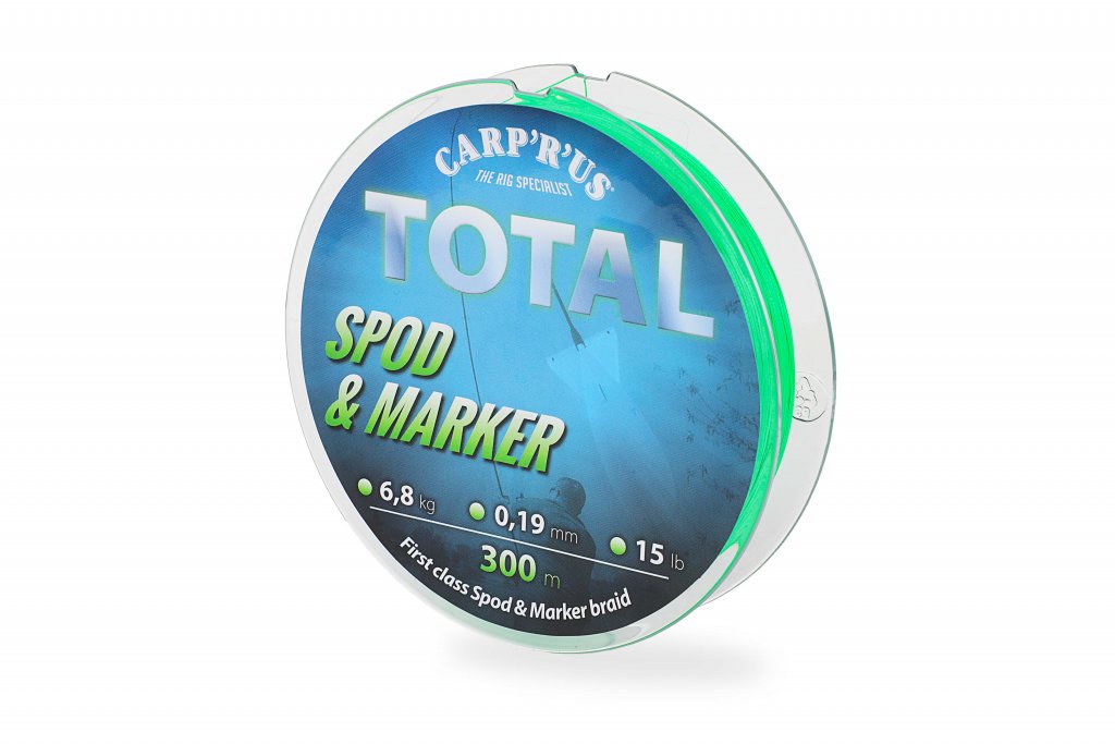 CARP´R´US Total Spod/Marker Braid Fluo green 0.19mm 6,8kg/15lb (300m)