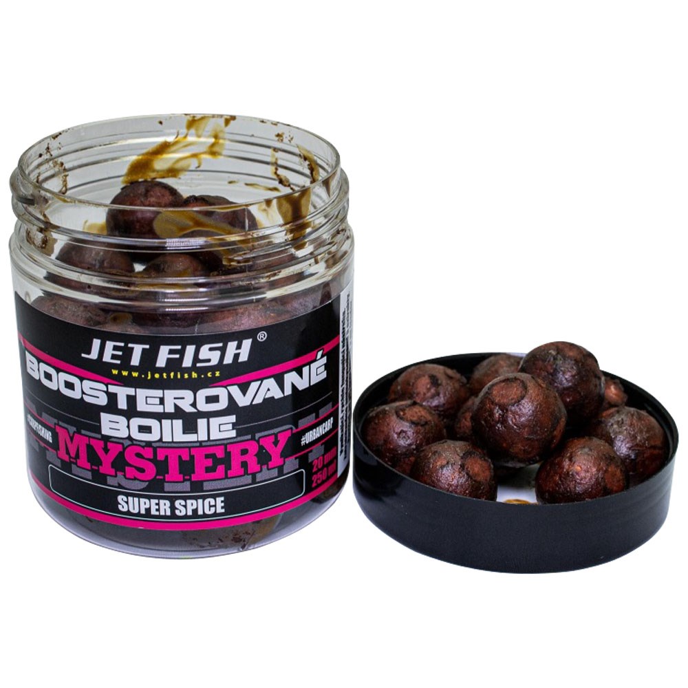 Jet Fish Mystery Boosterované boilie - Super Spice 20mm, 250ml