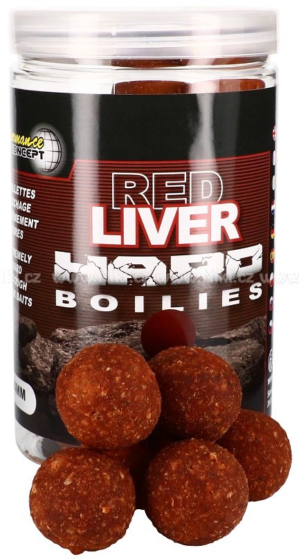 Starbaits Hard Boilies Red Liver 200g
