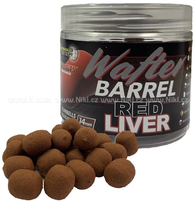Starbaits Wafter Red Liver 14mm 70g