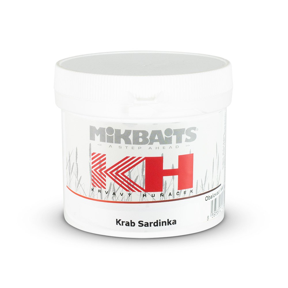 Mikbaits Krvavý Huňáček těsto Krab Sardinka 200g