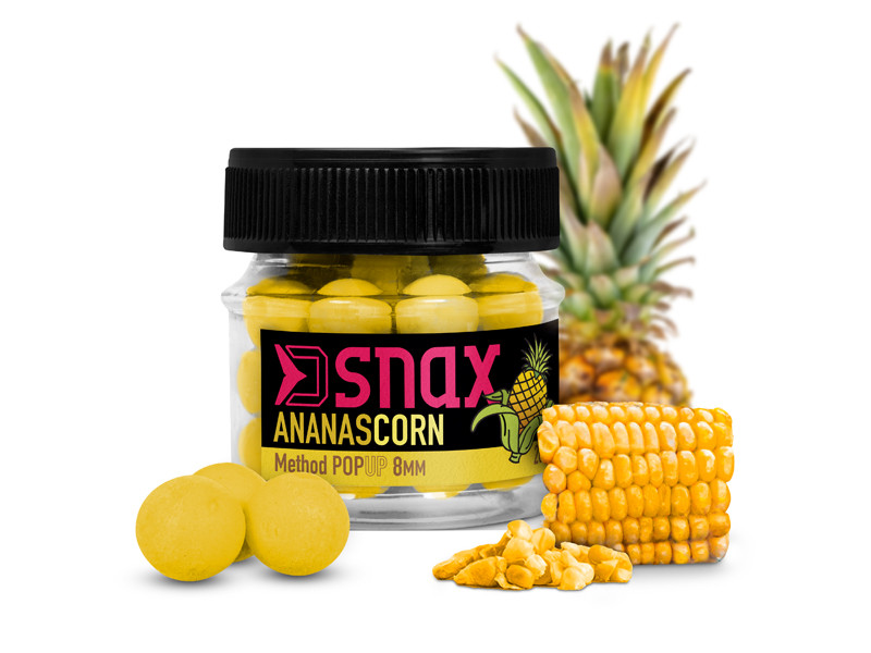 Delphin Plovoucí boilies D SNAX POP kukuřice/ananas 10mm, 20g