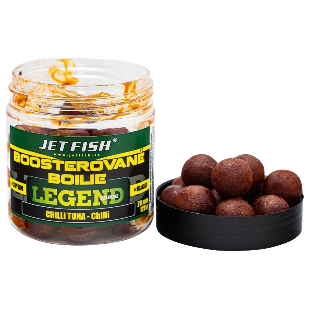 Jet Fish Legend Range Boosterované boilie - Chilli Tuna 20mm, 250ml