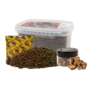 Benzar Mix Summer Pellet Box + Twister nástraha + aroma - Green Betain