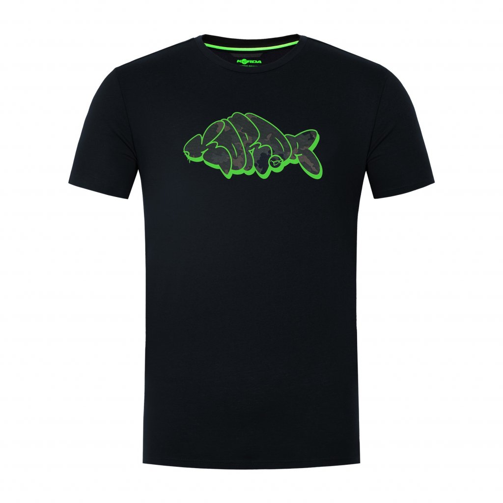 Korda Tričko Outline Tee Black