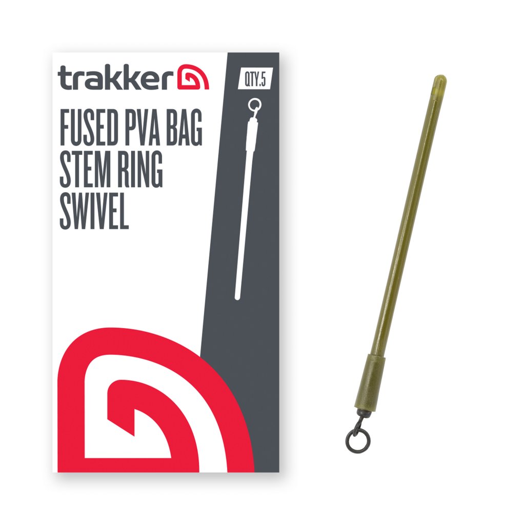 Trakker Dřík do inline olov Fused PVA Bag Stem - Ring Swivel 5ks