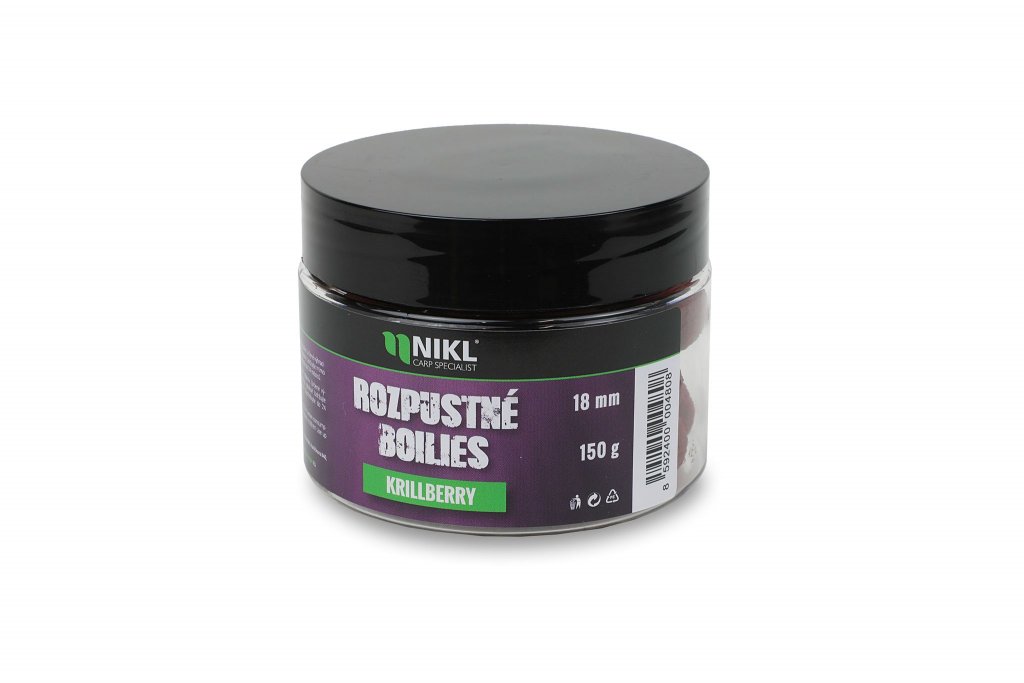 Nikl Rozpustné boilies Krill Berry 150g