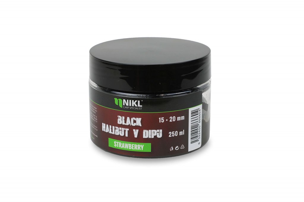 Nikl Black halibut v dipu Strawberry 250g