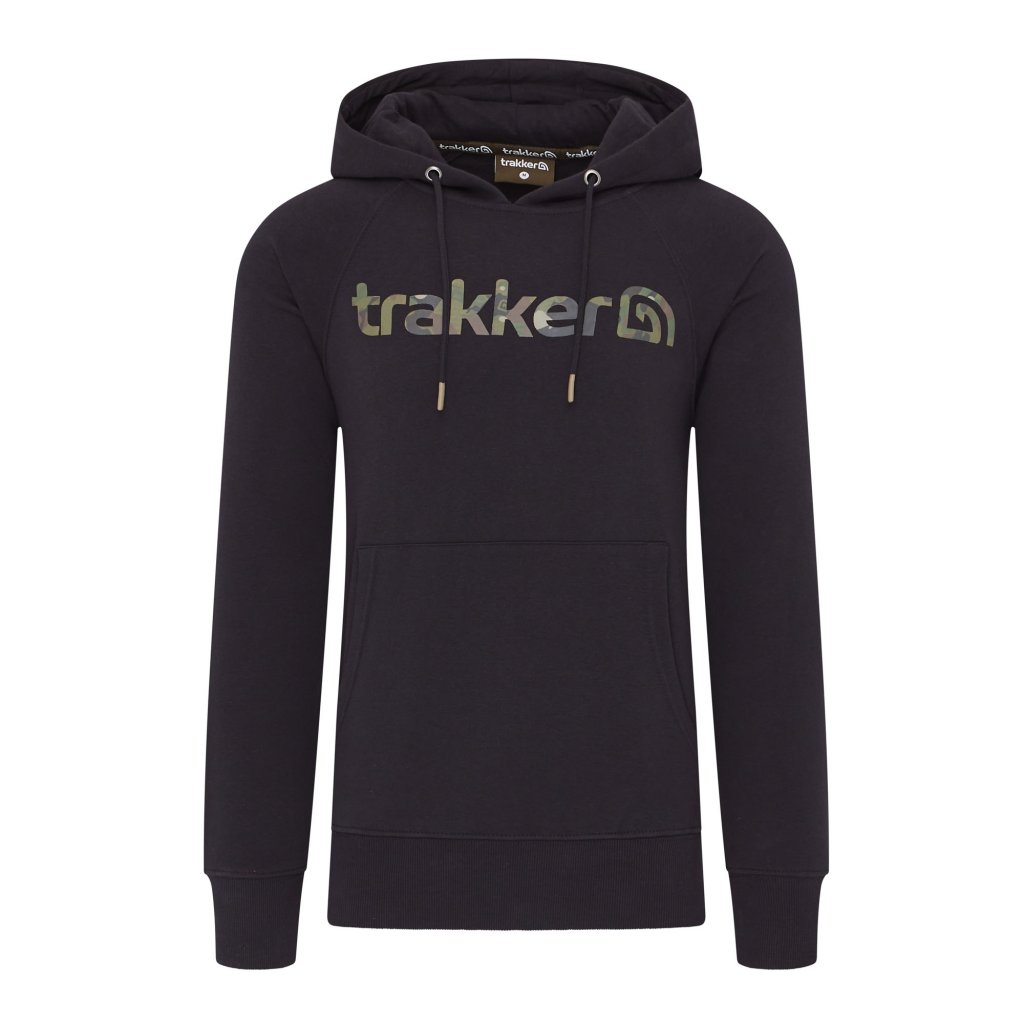 Trakker Mikina CR Logo Hoody Black Camo - XXXL