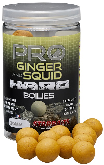 Starbaits Hard Boilies Pro Ginger Squid 200g