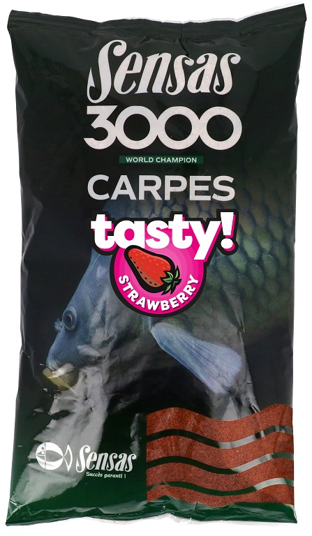 Sensas Krmení 3000 Carp Tasty Strawberry (kapr jahoda) 1kg