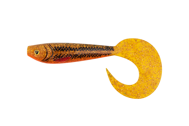 Fox Rage Gumová nástraha Pro Grub UV - Goldie 12cm