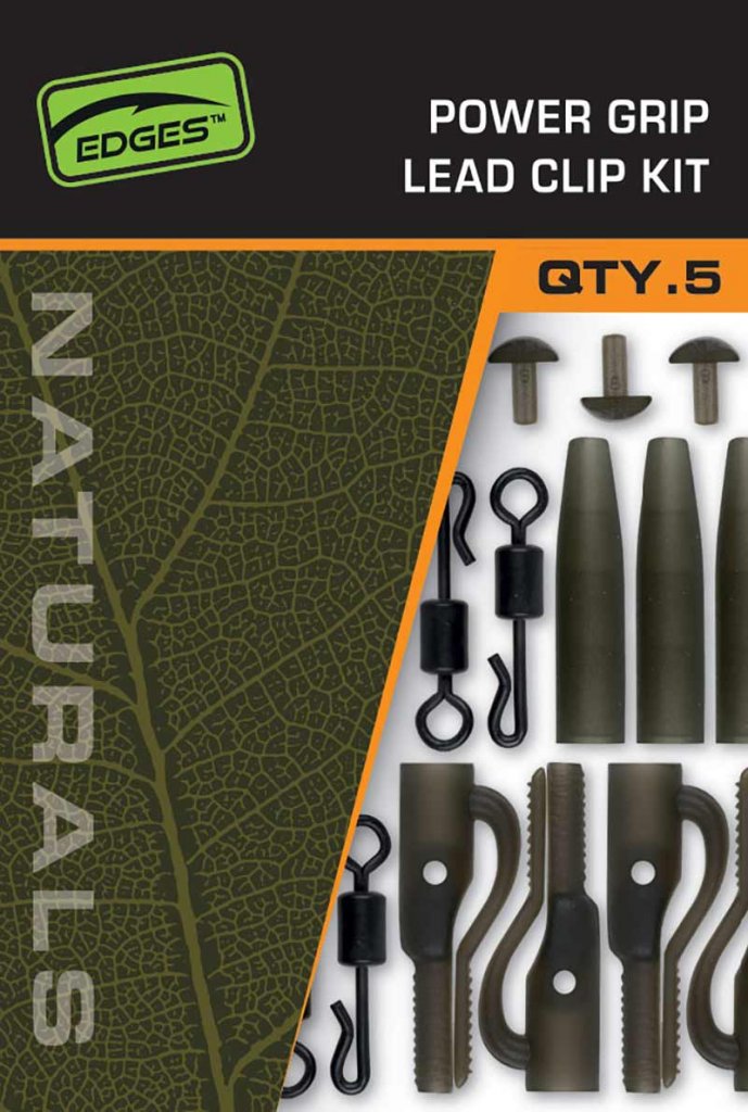 Fox Montáž Edges Naturals Power Grip Lead Clip Kit 5ks