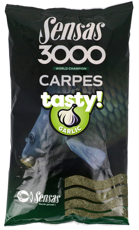 Sensas Krmení 3000 Carp Tasty Garlic (kapr česnek) 1kg