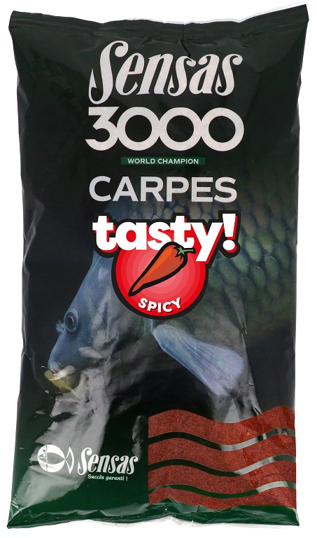 Sensas Krmení 3000 Carp Tasty Spicy (kapr koření Robin Red) 1kg