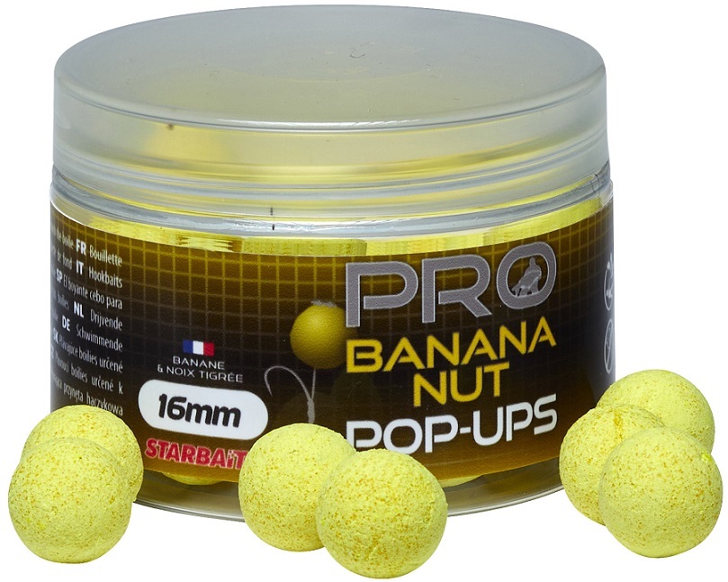 Starbaits Plovoucí boilie - POP UP Pro Banana Nut 16mm, 50g
