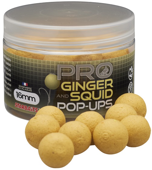 Starbaits Plovoucí boilie - POP UP Pro Ginger Squid 16mm, 50g