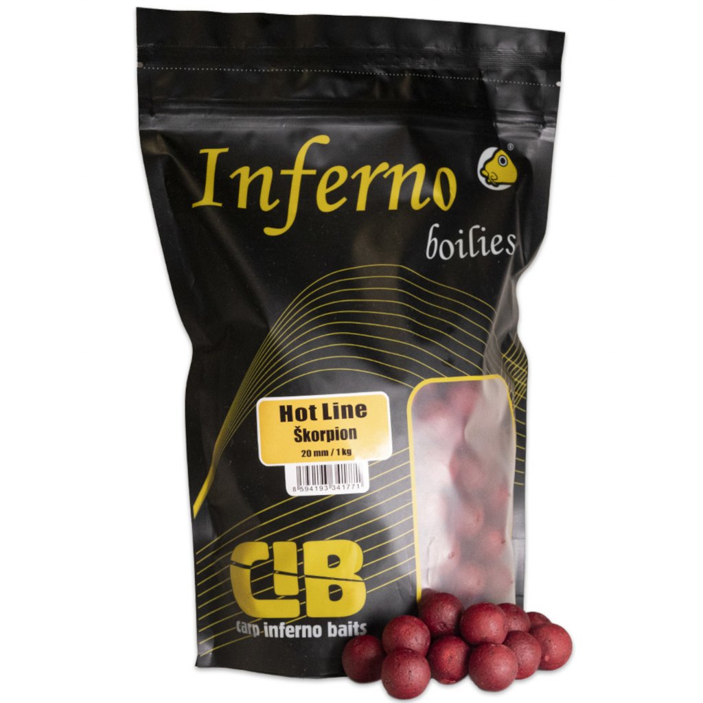 Carp Inferno Boilies Hot Line - Škorpion 1kg