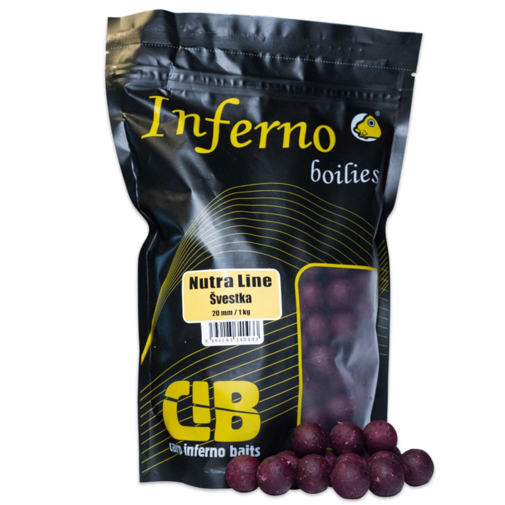 Carp Inferno Boilies Nutra Line - Švestka 20mm, 1kg