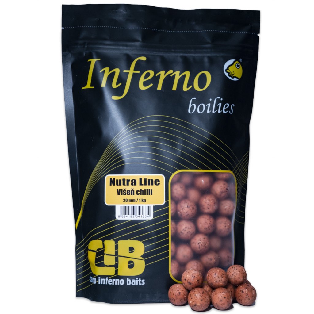 Carp Inferno Boilies Nutra Line - Višeň Chilli 1kg