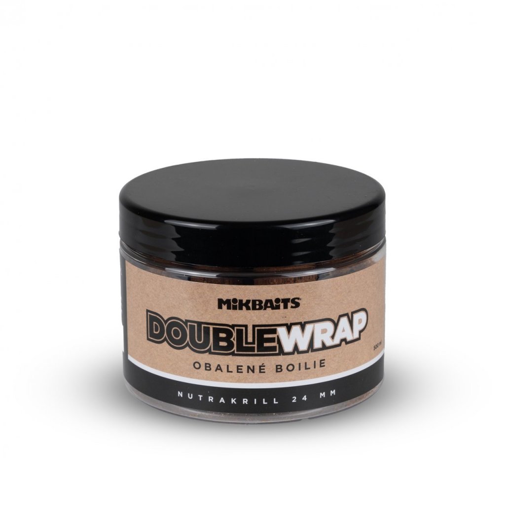 Mikbaits ManiaQ Double Wrap boilie - NutraKRILL 500ml