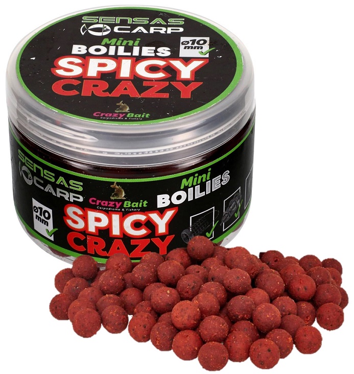 Sensas Mini Boilies Crazy Spicy (koření) 10mm, 80g