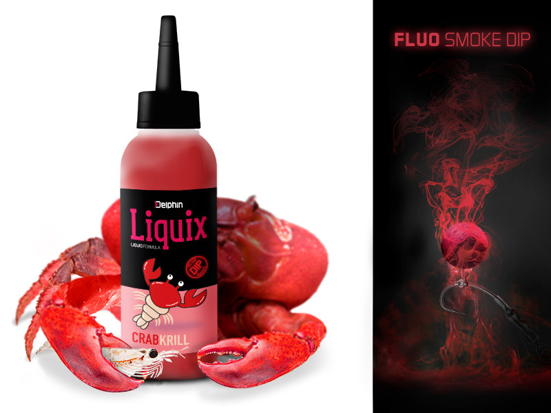 Delphin Fluo Dip D Snax Liquix - krab/krill 100ml