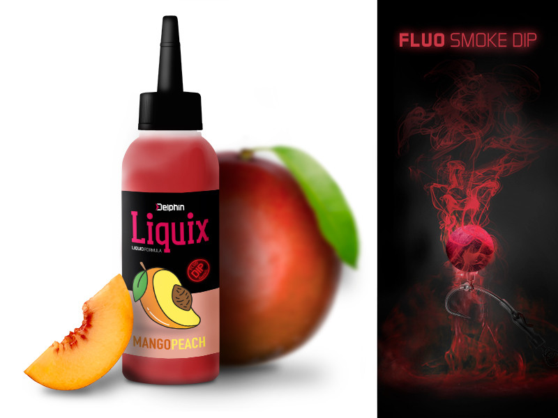 Delphin Fluo Dip D Snax Liquix - mango/broskev 100ml