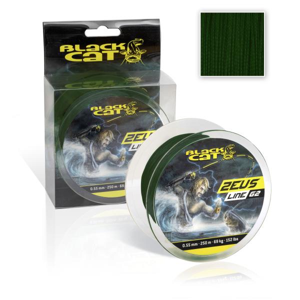 Black Cat Šňůra Zeus Line G2 zelená 250m