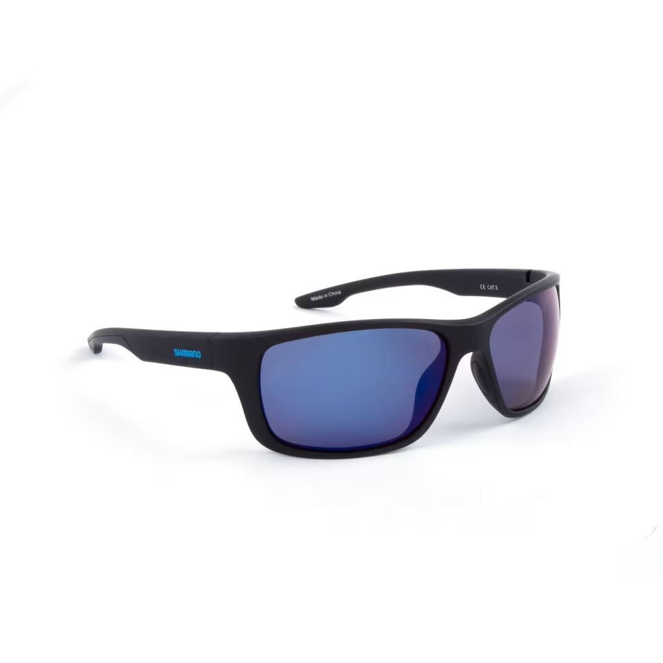 Shimano Brýle Eyewear Technium Matte Black & Blue Mirror