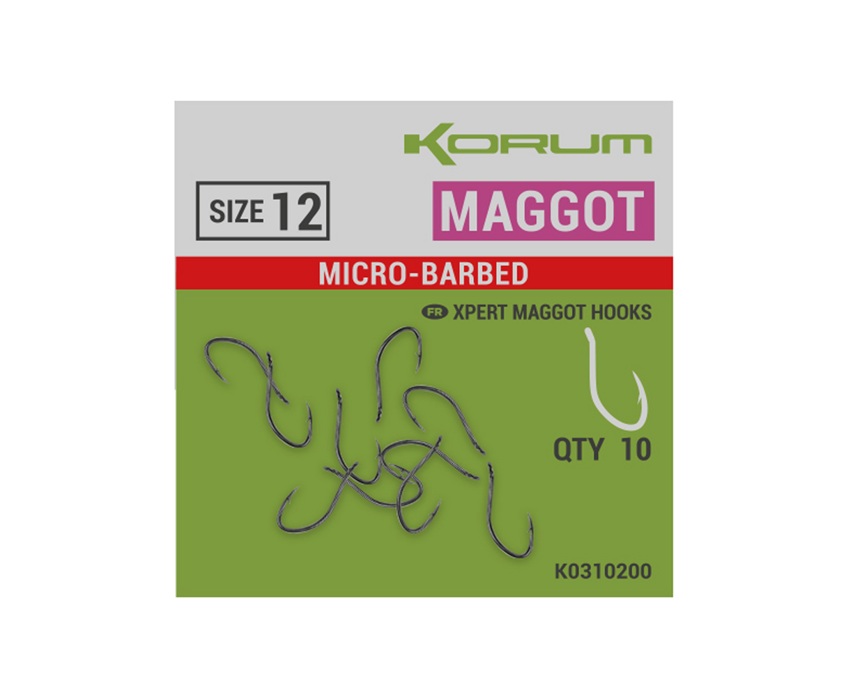 Korum Háčky Xpert Maggot  Hooks - Barbed 10ks