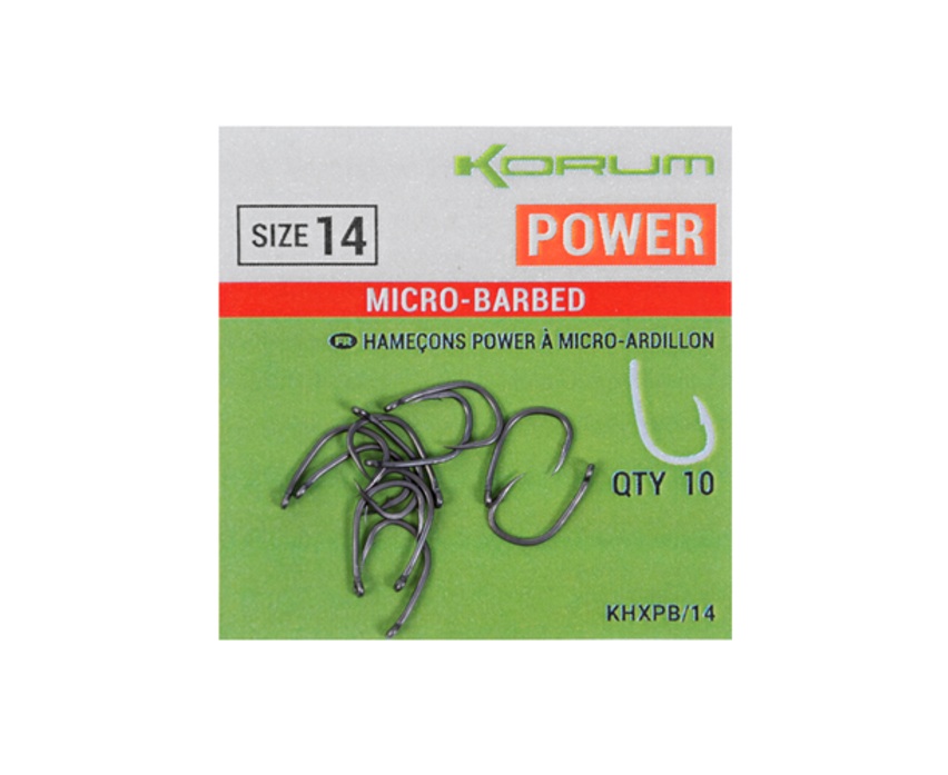 Korum Háčky Xpert Power Hooks - Micro Barbed 10ks