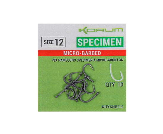 Korum Háčky Xpert Specimen Hooks - Micro Barbed 10ks