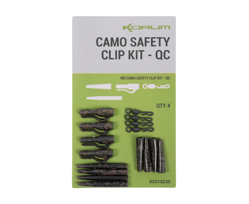 Korum Závěsky Camo Safety Clip Kit QC 4ks
