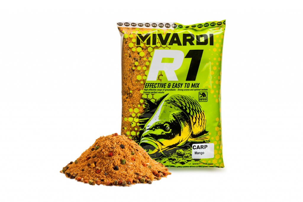 Mivardi Krmítková směs R1 Carp - Mango 950g