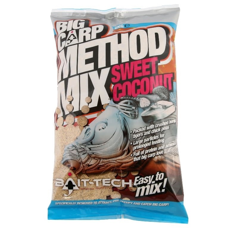 Bait-Tech Krmítková směs Big Carp Method Mix Coconut 2kg
